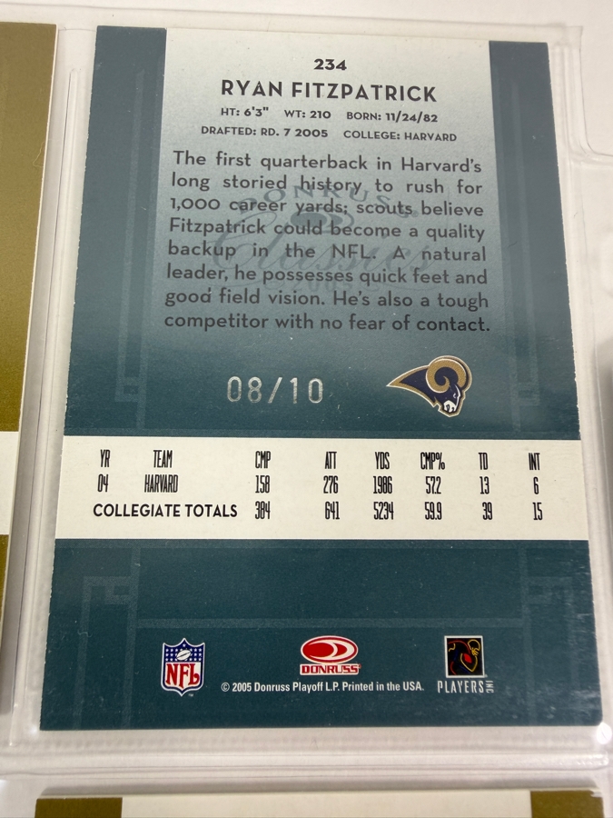 (9) Limited Edition Rookie NFL Football Cards - See Photos [Photo 12]
