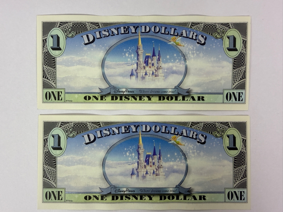 (2) 2007 $1 Disney Dollars Featuring Ariel from The Little Mermaid In Mint Uncirculated Condition Consecutive Serial Numbers A00145655 / A00145656 [Photo 5]