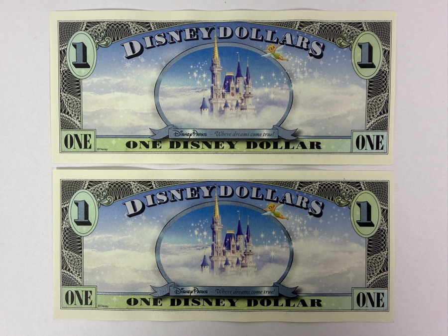 (2) 2007 $1 Disney Dollars Featuring Ariel from The Little Mermaid In Mint Uncirculated Condition Consecutive Serial Numbers A00145660 / A00145661 [Photo 5]
