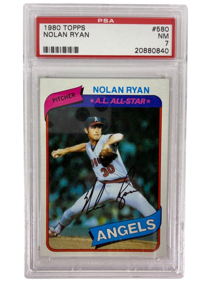 1980 Topps Nolan Ryan #580 MLB Baseball Card PSA 7 Near Mint