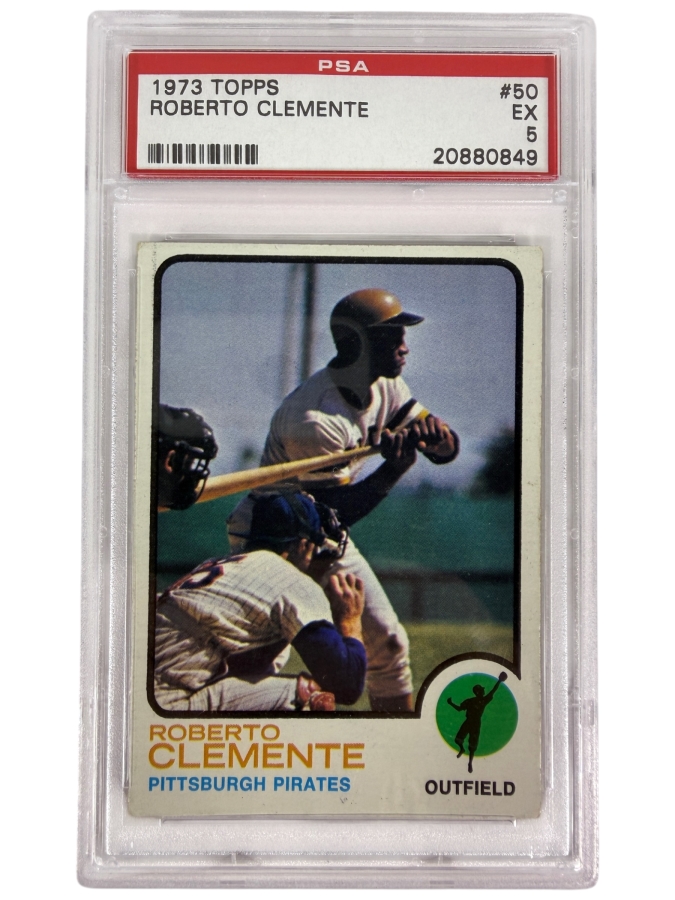 1973 Topps Roberto Clemente #50 MLB Baseball Card PSA 5 Excellent