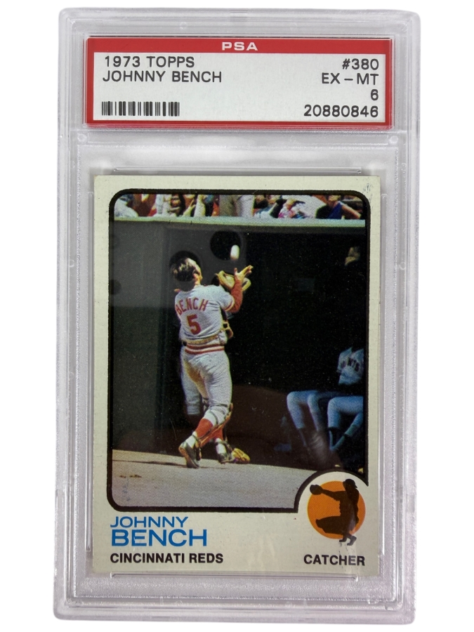 1973 Topps Johnny Bench #380 MLB Baseball Card PSA 6 Excellent - Mint