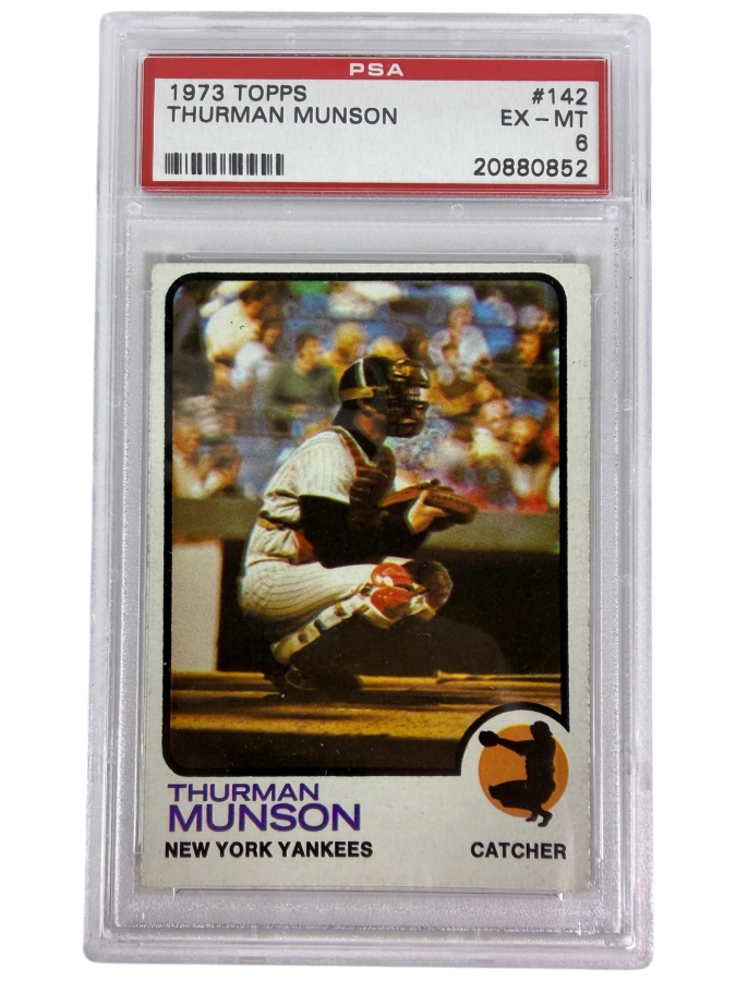 1973 Topps Thurman Munson #142 MLB Baseball Card PSA 6 Excellent - Mint