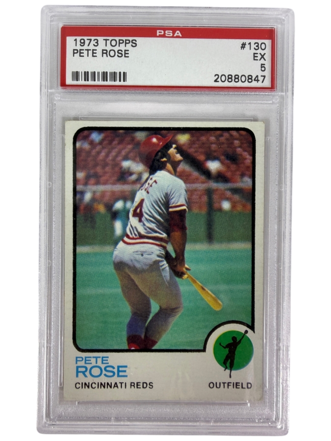 1973 Topps Pete Rose #130 MLB Baseball Card PSA 5 Excellent