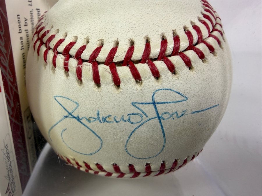 Andrew Jones Signed MLB Baseball with JSA James Spence Cert [Photo 4]
