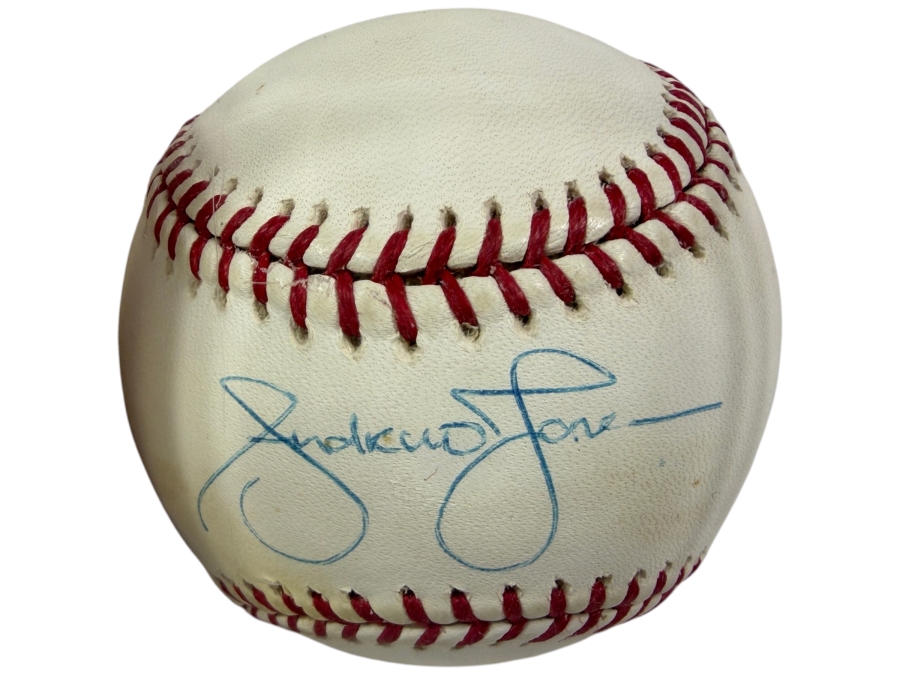 Andrew Jones Signed MLB Baseball with JSA James Spence Cert