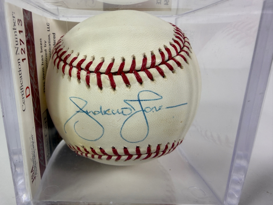 Andrew Jones Signed MLB Baseball with JSA James Spence Cert [Photo 2]