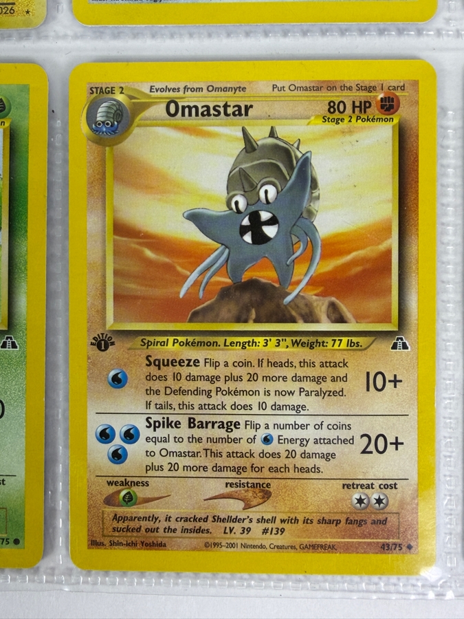 (9) Vintage Japanese Pocket Monsters and Pokémon Trading Cards Including Hologram Cards - See Photos [Photo 10]