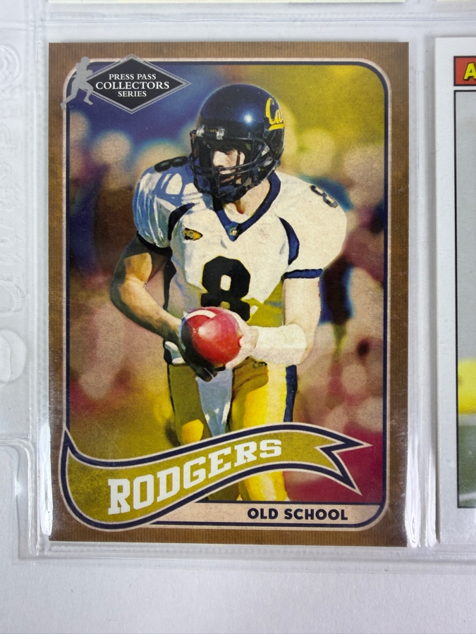 (9) Aaron Rodgers Rookie NFL Football Cards - See Photos [Photo 9]
