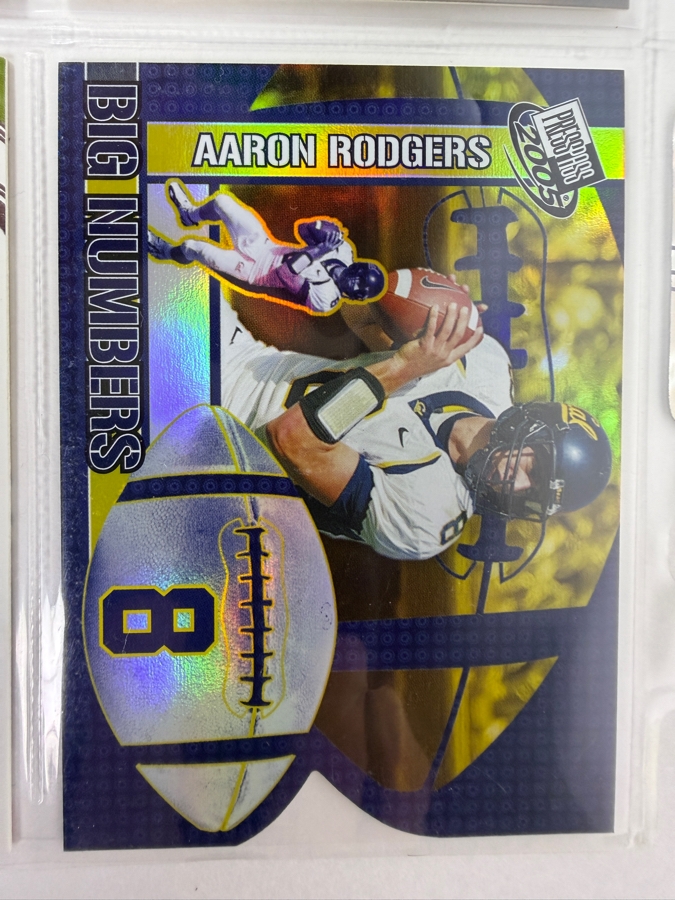 (8) Aaron Rodgers Rookie NFL Football Cards - See Photos [Photo 3]