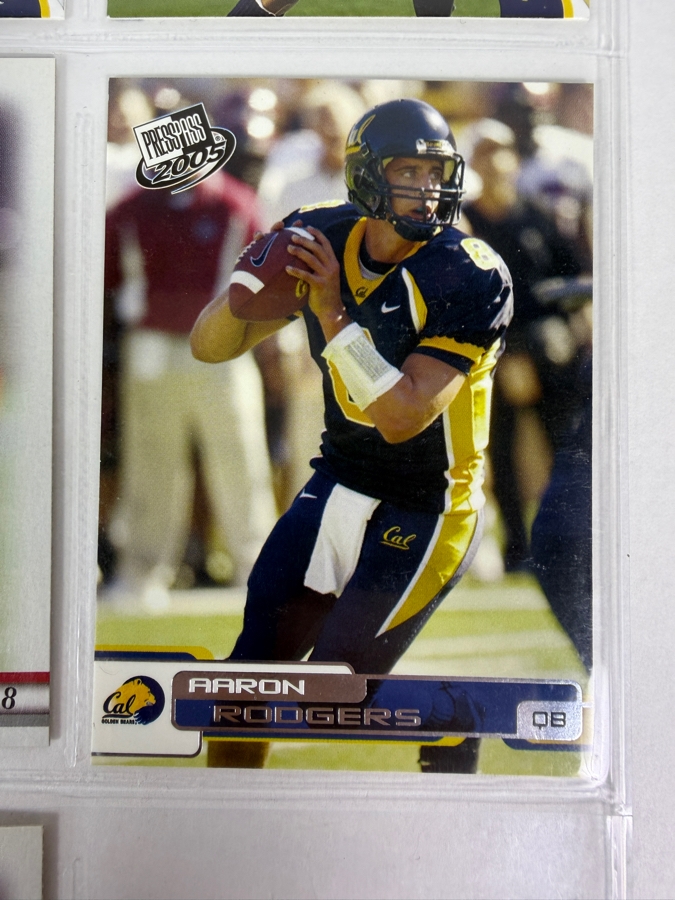 (8) Aaron Rodgers Rookie NFL Football Cards - See Photos [Photo 8]