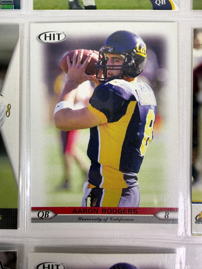 (8) Aaron Rodgers Rookie NFL Football Cards - See Photos [Photo 7]