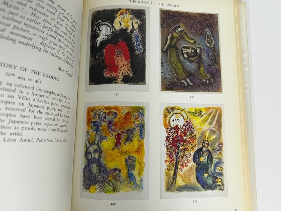 Chagall Lithographe III (1962–1968) Hardcover Book Published by André Sauret in 1969 Featuring an Original Color Lithograph by Marc Chagall [Photo 18]