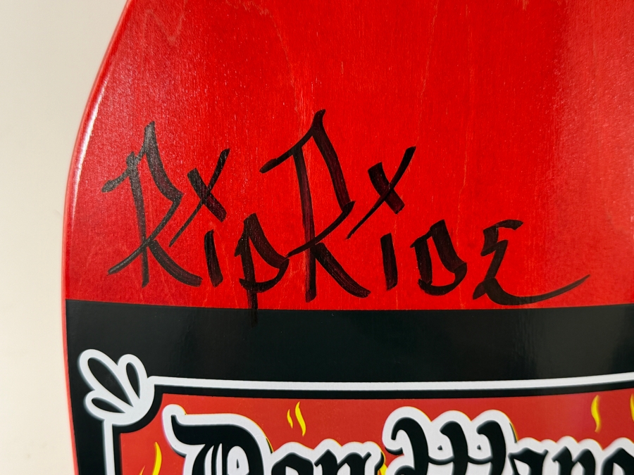 Andy Roy X Don Wapo Limited Edition 62/200 Signed Hot Sauce Shaped Skateboard Deck 32'L [Photo 8]