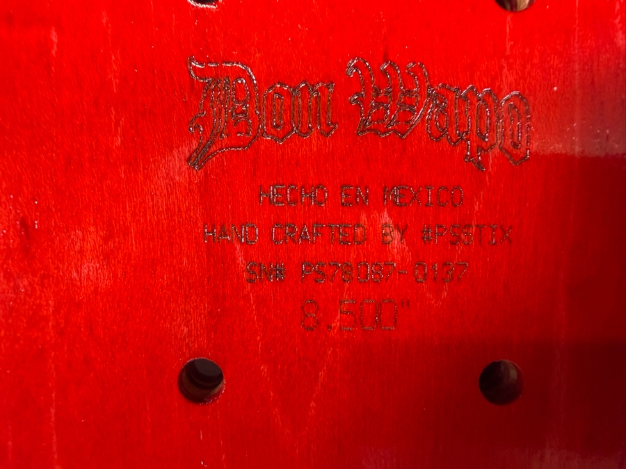 Andy Roy X Don Wapo Limited Edition 62/200 Signed Hot Sauce Shaped Skateboard Deck 32'L [Photo 5]