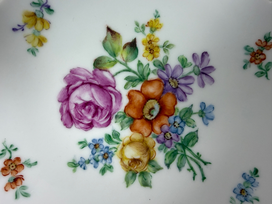 Vintage Schumann Bavaria Chateau Dresden Reticulated Porcelain Pierced Bowl 7.5' X 2' [Photo 5]