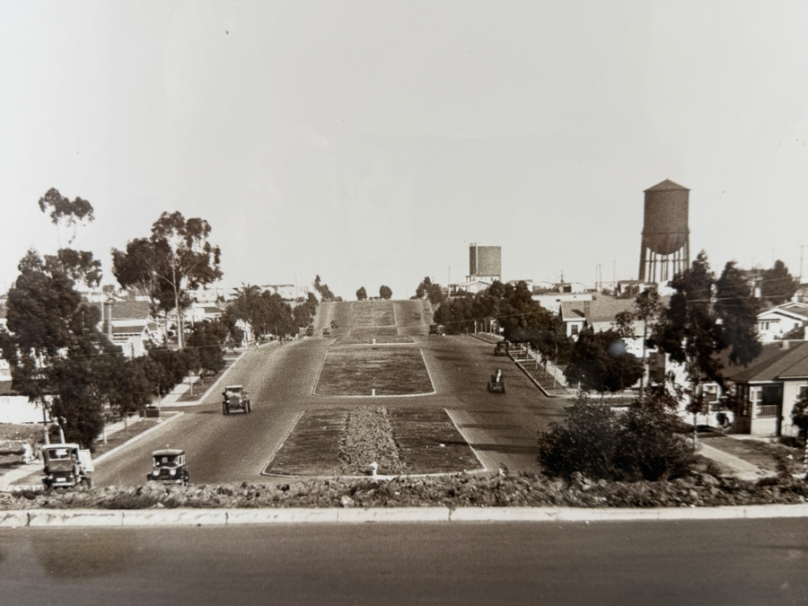 San Diego History Center Collection El Cajon Boulevard Looking East From Park Boulevard Vintage 1928 Archive Photograph 19 X 15 Framed: 28.5 X 23 [Photo 4]