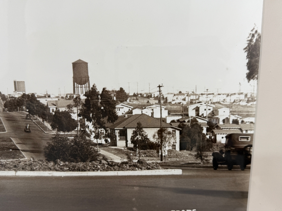 San Diego History Center Collection El Cajon Boulevard Looking East From Park Boulevard Vintage 1928 Archive Photograph 19 X 15 Framed: 28.5 X 23 [Photo 5]