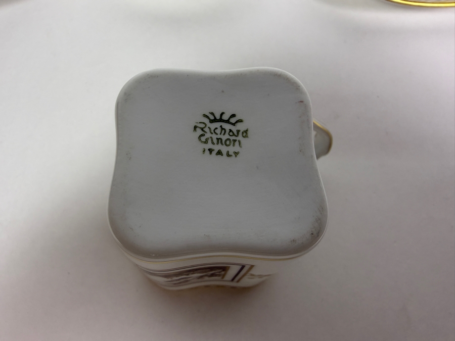 Richard Ginori Antico Doccia Italian Fruits Fine Porcelain Miniature Demitasse Cups and Saucers Set [Photo 12]