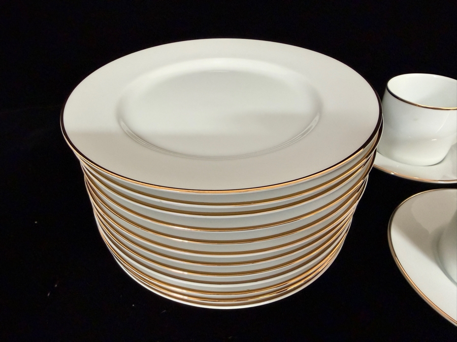 Tiffany & Co. Gold Band Contemporary Bone China Six Person Demitasse Espresso Service Collection [Photo 5]