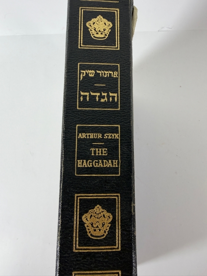 The Haggadah Executed By Arthur Szyk And Edited By Cecil Roth Blue Velvet Hardcover Edition Housed In Matching Clamshell Slipcase [Photo 13]