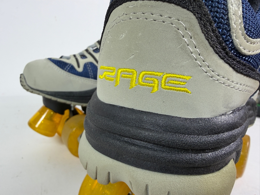 Vintage Rage 4x4 (By Oxygen) Blue and Grey Low-Top Sneaker Quad Roller Skates Men's 8 / Women's 10 [Photo 5]