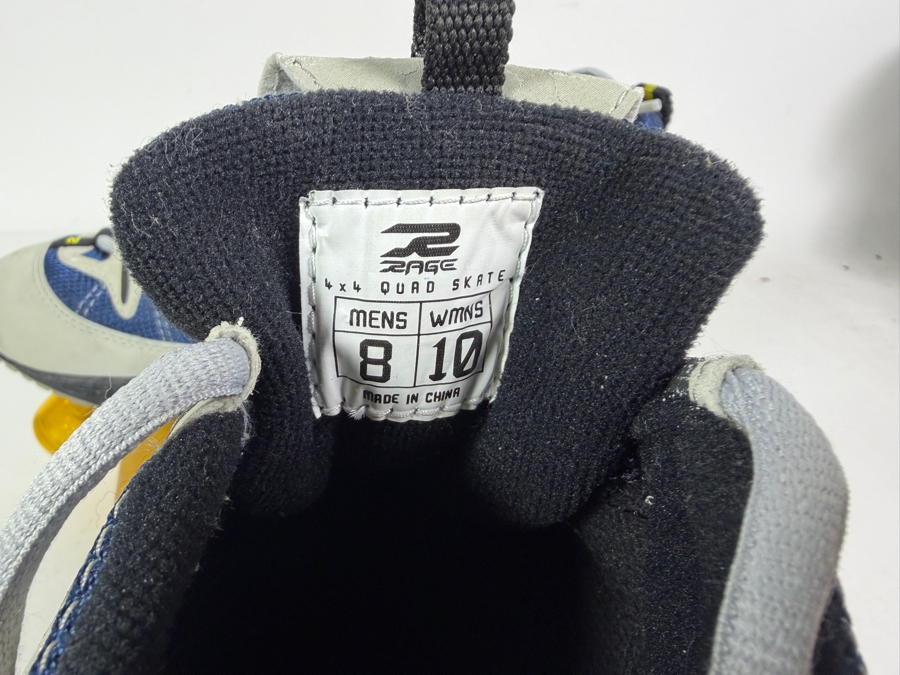 Vintage Rage 4x4 (By Oxygen) Blue and Grey Low-Top Sneaker Quad Roller Skates Men's 8 / Women's 10 [Photo 8]