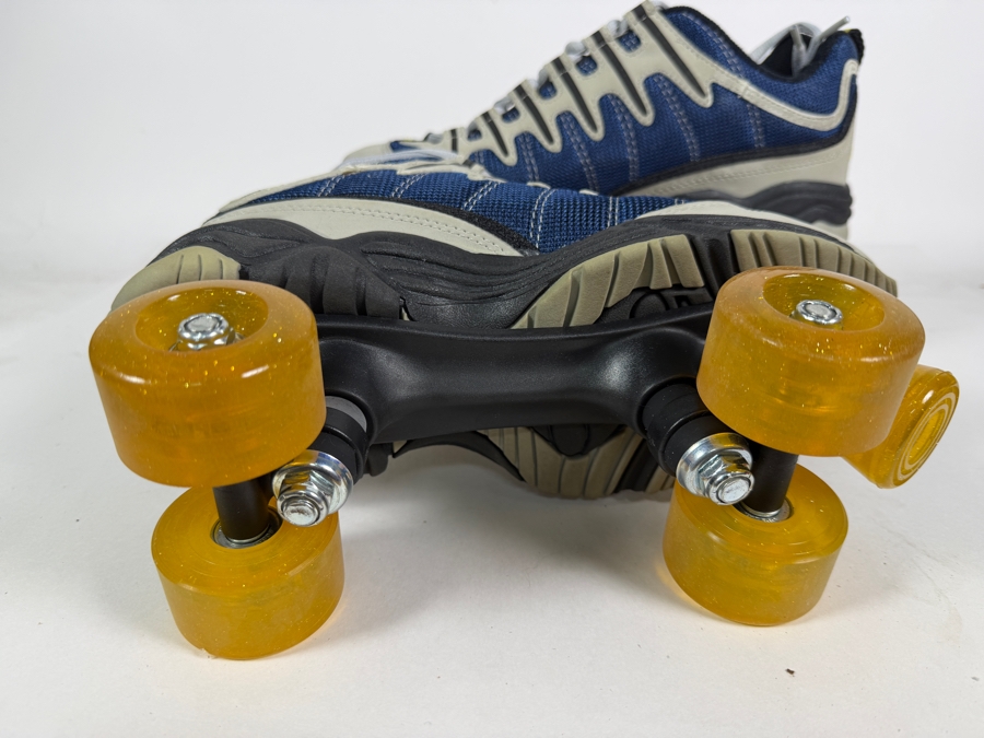 Vintage Rage 4x4 (By Oxygen) Blue and Grey Low-Top Sneaker Quad Roller Skates Men's 8 / Women's 10 [Photo 7]