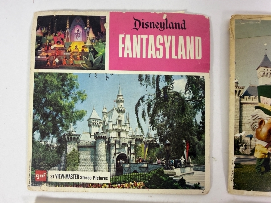 Collection of Four Vintage 1960s GAF and Sawyer's View-Master 3-Reel Packets (Featuring Disneyland and Walt Disney's Cinderella) [Photo 4]