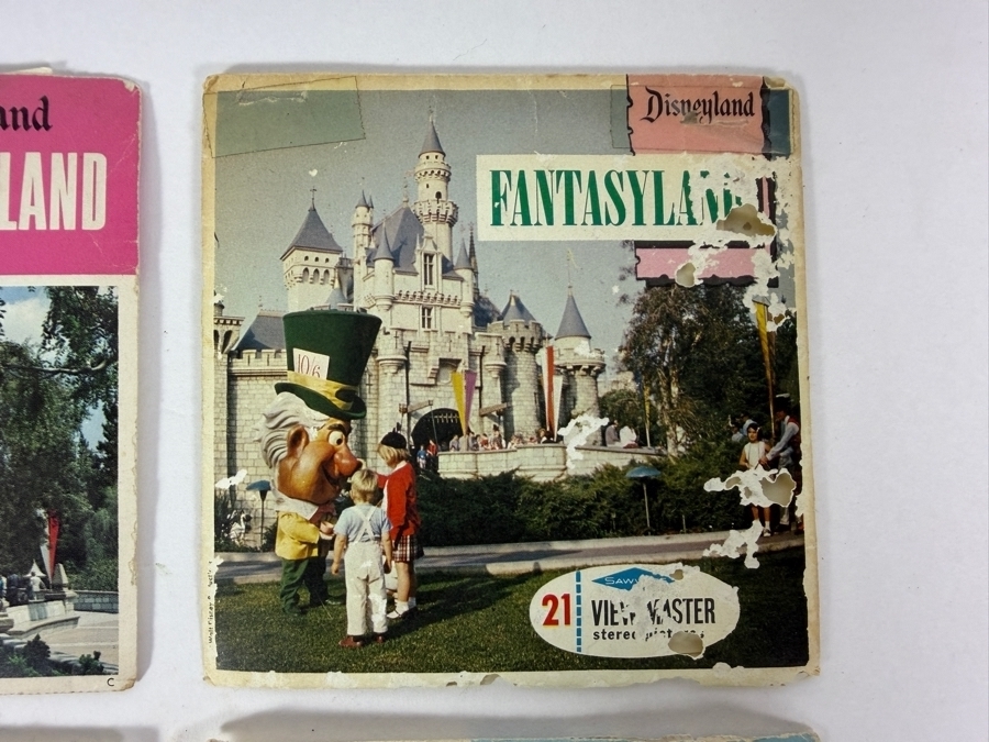 Collection of Four Vintage 1960s GAF and Sawyer's View-Master 3-Reel Packets (Featuring Disneyland and Walt Disney's Cinderella) [Photo 3]
