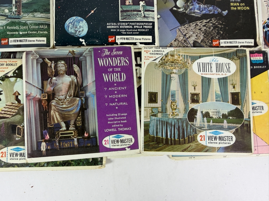 Vintage 1950s–1970s GAF and Sawyer's View-Master Toy Viewer Grouped With A Large Collection Of Twenty-Eight 3-Reel Packets [Photo 15]