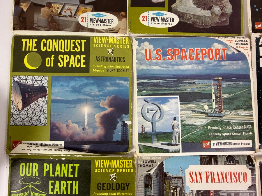 Vintage 1950s–1970s GAF and Sawyer's View-Master Toy Viewer Grouped With A Large Collection Of Twenty-Eight 3-Reel Packets [Photo 8]