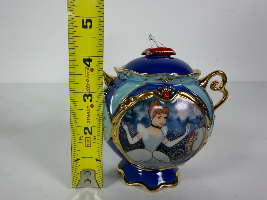 Disney Porcelain Cinderella 50th Anniversary Heirloom Collection Limited Edition Music Box By Ardleigh Elliott 4.5'H [Photo 7]