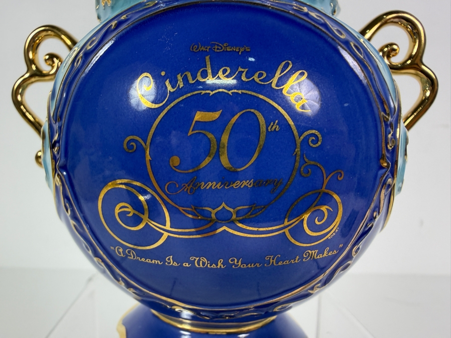 Disney Porcelain Cinderella 50th Anniversary Heirloom Collection Limited Edition Music Box By Ardleigh Elliott 4.5'H [Photo 4]