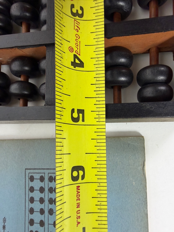 Classic Chinese Abacus (Suanpan) and an Instructional Book Titled 'The Fundamental Operations in Bead Arithmetic: How to Use the Chinese Abacus' by Kwa Tak Ming [Photo 7]