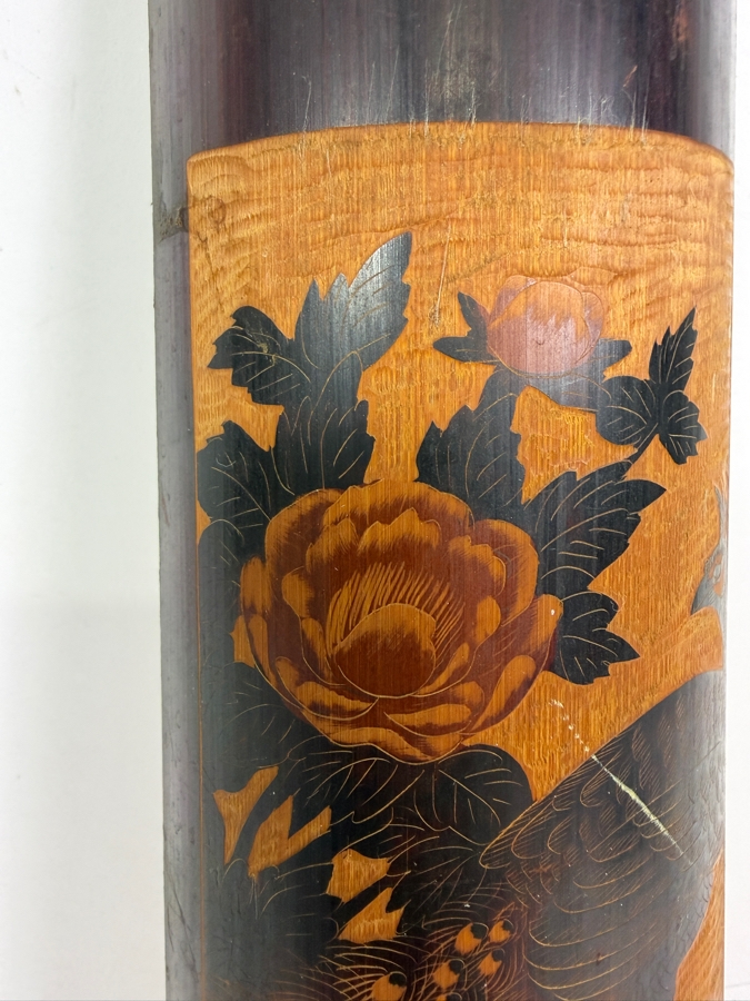 Vintage Carved Bamboo Artwork from Hong Kong 11.5'H [Photo 3]