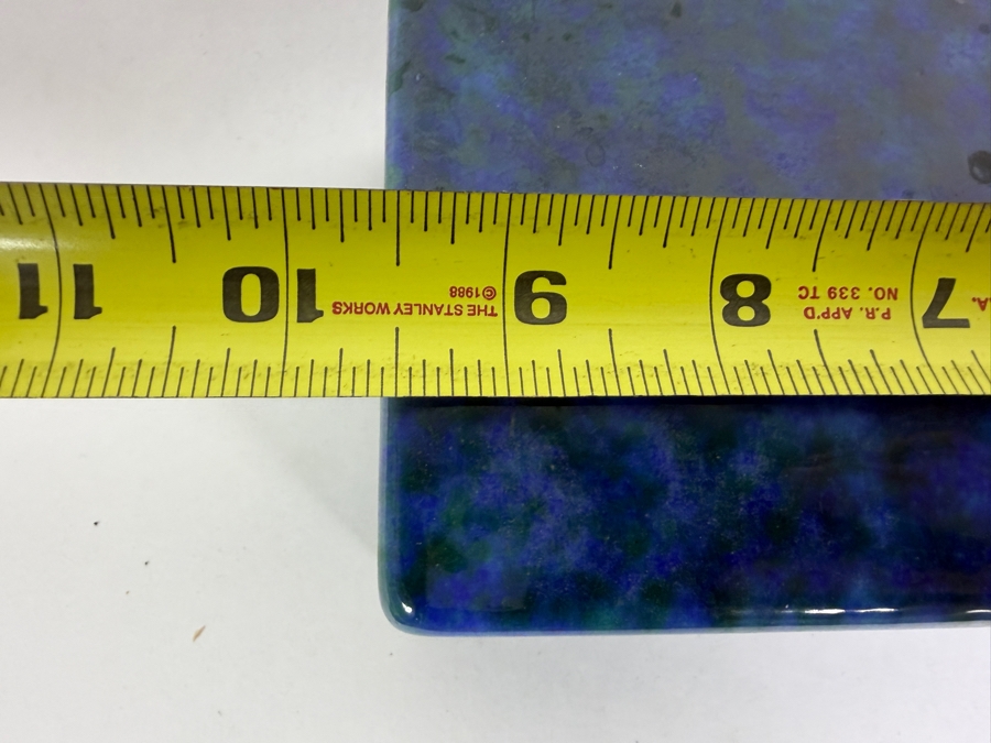 Vintage Glazed Ceramic Lidded Box 9.5'W X 4'D X 2.5'H [Photo 6]