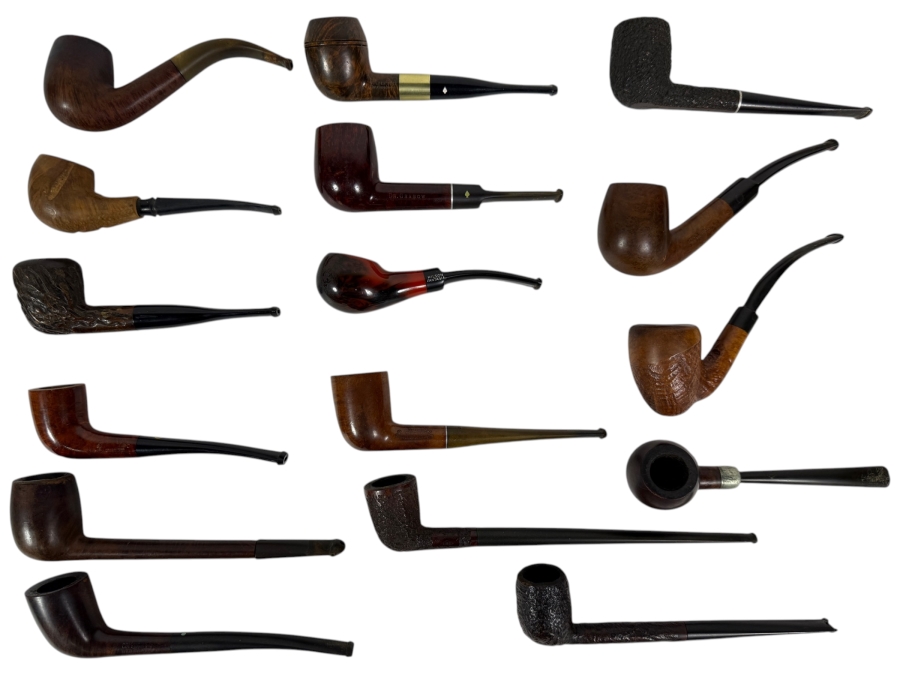 Collection of (16) Smoking Pipes - See Photos for Individual Pipe Brands