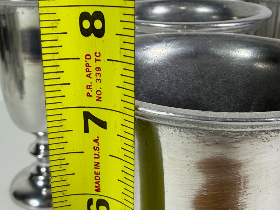 (6) Wilton Armetale Pewter-Finish Chalices 7'H [Photo 8]