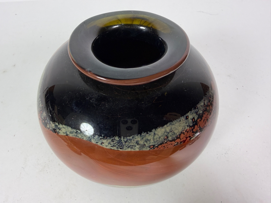 Bob Biniarz Vintage 1970 Abstract Studio Art Glass Vase 5'H [Photo 5]