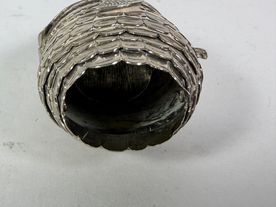 Articulated Silver Fish Spice Box or Container Missing Tail 2.5'L 47g [Photo 6]