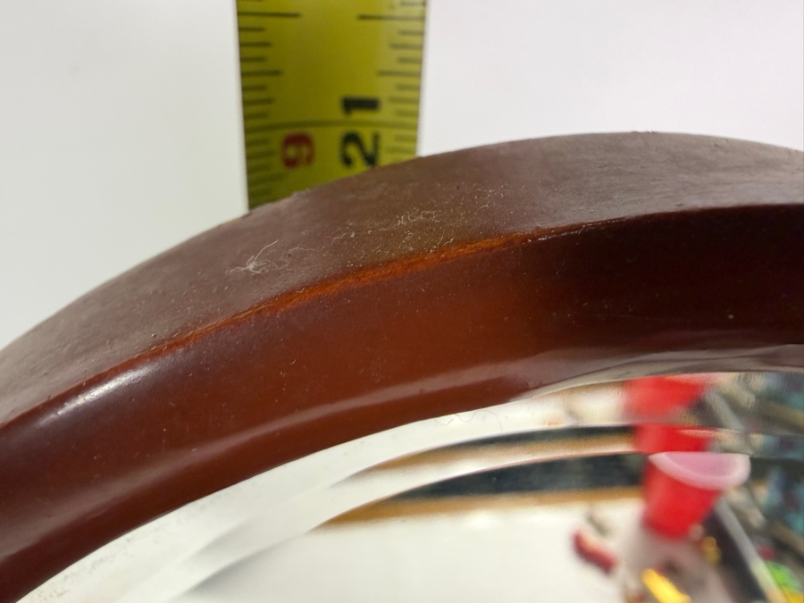 Vintage Japanese Red Lacquer Kyodai Tabletop Vanity 14W X 7.5D X 21H [Photo 12]