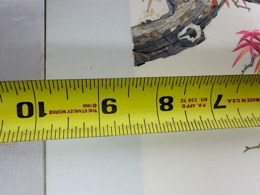 (5) Chinese Wheat Stalk Cutting Pictures of Various Birds Smaller Ones Measure 6' X 6' [Photo 13]