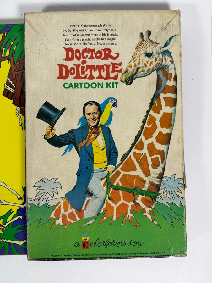 Vintage 1967 Doctor Dolittle Cartoon Kit by Colorforms [Photo 2]