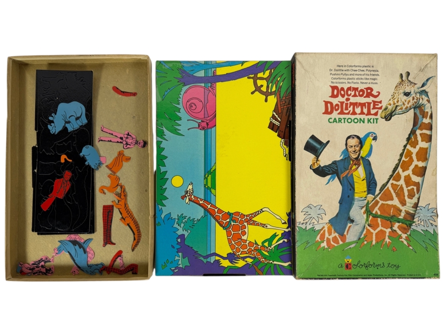 Vintage 1967 Doctor Dolittle Cartoon Kit by Colorforms