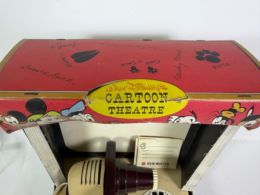Vintage 1960's Sawyer's View Master Projector Walt Disney Cartoon Theatre with Disney 10 Reels [Photo 8]