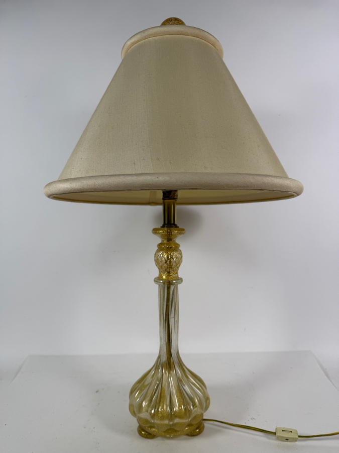 Stunning Vintage Italian Murano Glass Table Lamp 29'H [Photo 7]