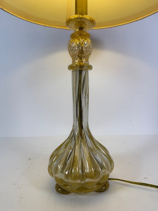 Stunning Vintage Italian Murano Glass Table Lamp 29'H [Photo 4]