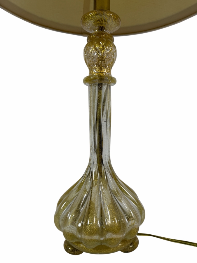 Stunning Vintage Italian Murano Glass Table Lamp 29'H