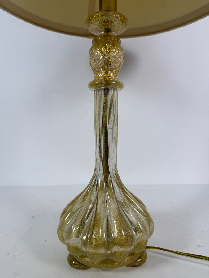 Stunning Vintage Italian Murano Glass Table Lamp 29'H [Photo 5]